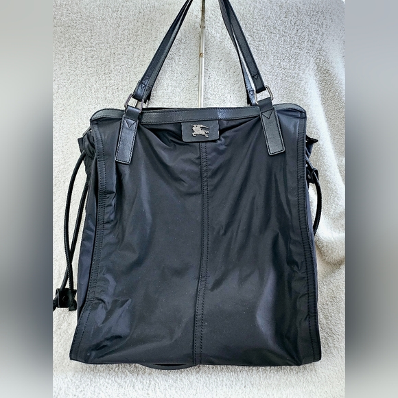 Burberry Handbags - Burberry Black Nylon Buckleigh Tote Bag